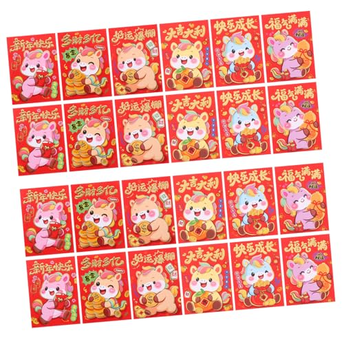 TOYZFRIENDY 120 Stück Jahr Des Pferdes Rote Umschläge Hong Bao Glücksgeldumschläge aus Dickem Papier mit Cartoon Pferd Design für Frühlingsfest Hochzeit Geburtstag Geschenkpackung TOYZFRIENDY 120 Stück Jahr Des Pferdes Rote Umschläge Hong Bao Glücksgeldumschläge aus Dickem Papier mit Cartoon Pferd Design für Frühlingsfest Hochzeit Geburtstag Geschenkpackung von TOYZFRIENDY