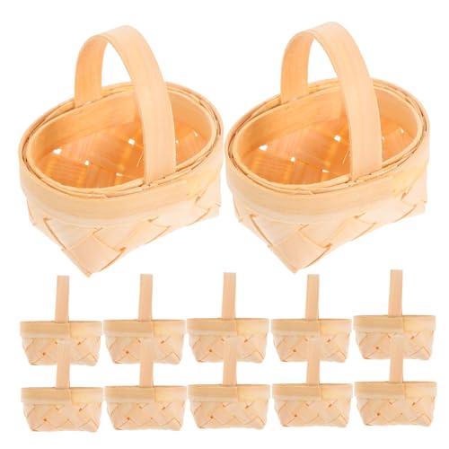 TOYZFRIENDY 14 Stück Teiliges Mini Geflochtenes Holzkorb mit Griff Kleine Handgefertigte Aufbewahrungskörbe Bauernhaus Stil für Hochzeit Süßigkeiten Basteln und Partygeschenke TOYZFRIENDY 14 Stück Teiliges Mini Geflochtenes Holzkorb mit Griff Kleine Handgefertigte Aufbewahrungskörbe Bauernhaus Stil für Hochzeit Süßigkeiten Basteln und Partygeschenke von TOYZFRIENDY