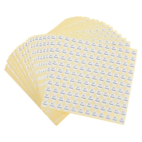 TOYZFRIENDY 150 Blatt Pass das Inspektionsetikett Aufkleber für die Verpackung qc bestandene Aufkleber Inspektionstags hat Etiketten für das Lager übergeben Weiß von TOYZFRIENDY