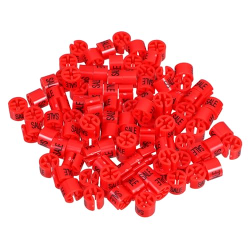 TOYZFRIENDY 150 Stück Kleiderbügel Etikettenverschluss Kleiderbügel Hakenclips Für Den Kleiderverkauf Runde Kleiderbügelanhänger Verkaufsmarkierung Verkaufsanhänger Für Den von TOYZFRIENDY