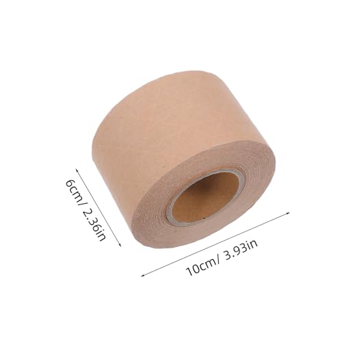 TOYZFRIENDY 2 Rollen Beschreibbares Braunes Kraftpapier Klebeband Wasseraktiviertes Reißfestes Biologisch Abbaubares Verpackungsband für Kartonversiegelung und Versand von TOYZFRIENDY
