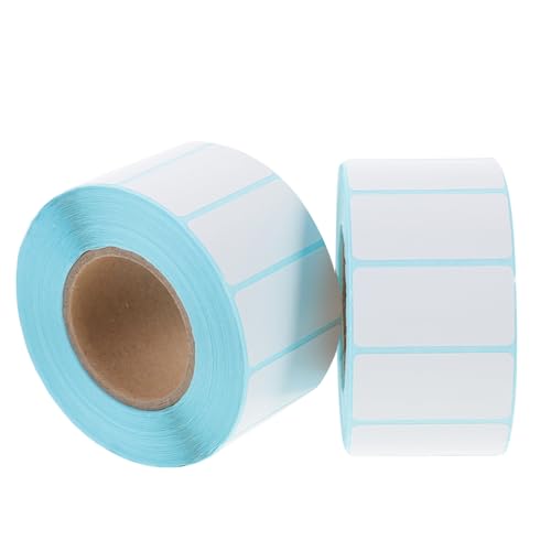 TOYZFRIENDY 2 Rollen Thermische Versandetiketten Selbstklebende Wasser und Schmutzresistente Adressaufkleber für Paketversand Langlebig Leicht Vielseitig für Büro und Haushalt von TOYZFRIENDY