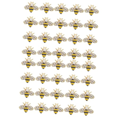 TOYZFRIENDY 2 Sätze Bienen Nagel Charms Teiliges Aus Legierung Für Kreative Maniküre Dekoration Für Diy Nagelkunst Und Persönliche Gestaltung Glänzende Und Effekte 20 Stück * 2 TOYZFRIENDY 2 Sätze Bienen Nagel Charms Teiliges Aus Legierung Für Kreative Maniküre Dekoration Für Diy Nagelkunst Und Persönliche Gestaltung Glänzende Und Effekte 20 Stück * 2 von TOYZFRIENDY
