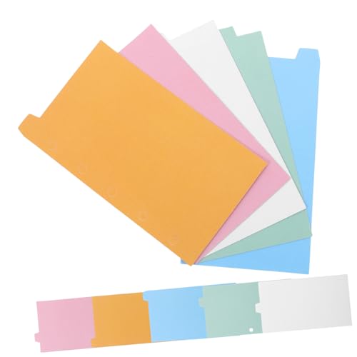 TOYZFRIENDY 2 Sätze Binder Tabs Dividers Papier Register Trennblätter für Bürobedarf Notizbuch Organizer Pastellfarben Indexseiten für Schnellhefter Ablage TOYZFRIENDY 2 Sätze Binder Tabs Dividers Papier Register Trennblätter für Bürobedarf Notizbuch Organizer Pastellfarben Indexseiten für Schnellhefter Ablage von TOYZFRIENDY
