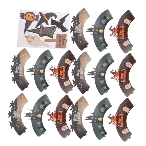 TOYZFRIENDY 2 Sätze Kürbis Fledermaus Spinne Geist Papier Wrapper und Topper für Party Bunte Halloween Muffin Förmchen Festliche Backzubehör für Feier TOYZFRIENDY 2 Sätze Kürbis Fledermaus Spinne Geist Papier Wrapper und Topper für Party Bunte Halloween Muffin Förmchen Festliche Backzubehör für Feier von TOYZFRIENDY