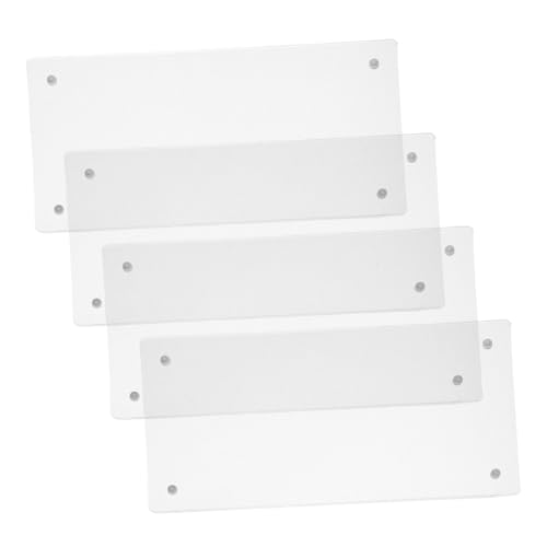 TOYZFRIENDY 2 Sätze Magnetisches Anzeigeschild Selbstklebender Schilderhalter Tischschilder Schwimmender Fotorahmen Stehender Fotorahmen Tischkarten Transparent Acryl von TOYZFRIENDY
