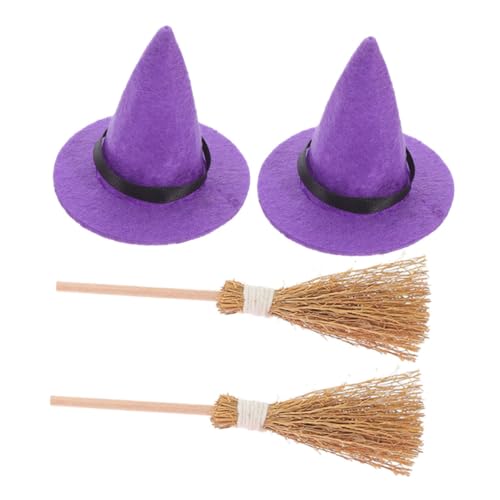 TOYZFRIENDY 2 Sätze Miniatur Hexenhüte Set Hüte Besen für Halloween Deko für Puppenhäuser Diy Projekte und Kreative Bastelarbeiten Versatile Mini Dekoration für Unvergessliche Partys TOYZFRIENDY 2 Sätze Miniatur Hexenhüte Set Hüte Besen für Halloween Deko für Puppenhäuser Diy Projekte und Kreative Bastelarbeiten Versatile Mini Dekoration für Unvergessliche Partys von TOYZFRIENDY