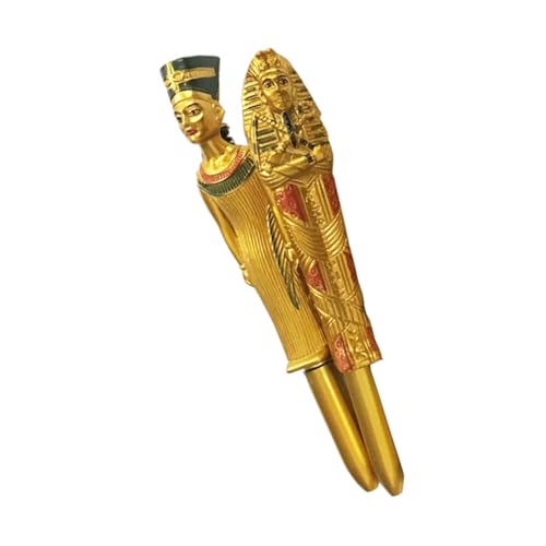 TOYZFRIENDY 2 Stück Ägypten Kugelschreiber Kunststoffkunst Werbestift Schnelle Trocknung Glattes Schreiben für Schüler Büro und Werbeaktionen Design Zufällig von TOYZFRIENDY