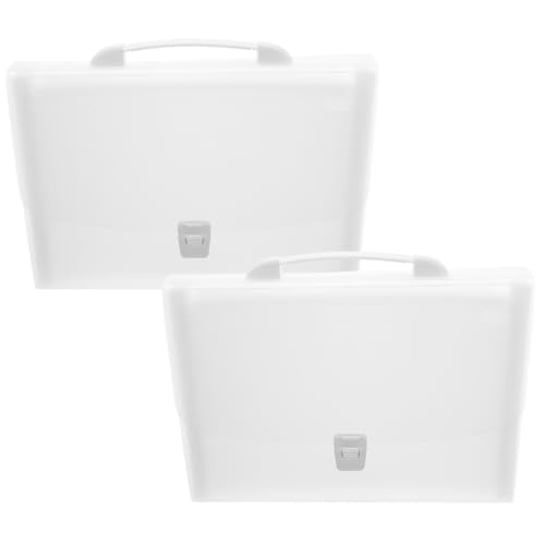 TOYZFRIENDY 2 Stück Accordion File Organizer mit Erweiterbaren Fächern Robuster Griff Transparenter Dokumentenhalter für Büro Schule und Klassenzimmer Vielseitiger Organizer für Papiere und von TOYZFRIENDY