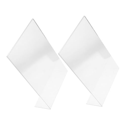 TOYZFRIENDY 2 Stück Acryl Transparent Schreib und Zeichenbrett Ständer Teilig Multifunktionaler Halter für Bücher Malplatten und Noten Stabiler Schrägständer für Schreibtisch und Desktop von TOYZFRIENDY
