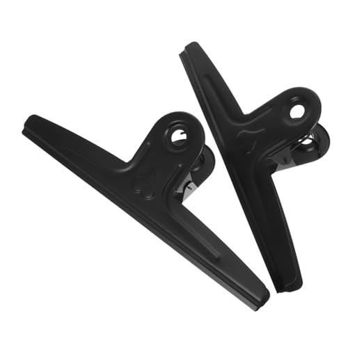 TOYZFRIENDY 2 Stück Extra Große Edelstahl Klemmbrett Clips Metall Binder Clips für Büro Papierordner Dokumentenbindung und Lebensmittelbeutel Verschluss Langlebig und Robust von TOYZFRIENDY