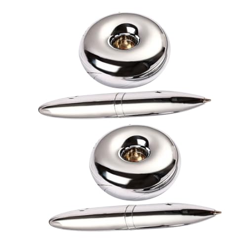 TOYZFRIENDY 2 Stück Luxuriöser Schwebender Kugelschreiber mit Magnetischer Basis Glattes Schreiben Langlebig Eleganter Schreibtischstift für Büro und Damen Stilvolles Design Praktische Nutzung von TOYZFRIENDY