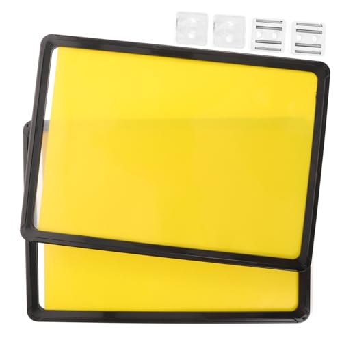 TOYZFRIENDY 2 Stück Magnetische Preisschildhalter Schwarz Rahmen Vertikaler Sign Holder Lager Klassifizierungs Etiketten für Supermarkt Obst Gemüse Regal Anzeige Magnetische Namensschilder von TOYZFRIENDY