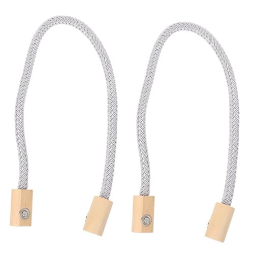 TOYZFRIENDY 2 Stück Magnetische Vorhangbänder aus Holz Europäischer Stil Praktische Gardinenhalter mit Starkem Magnetverschluss Design für Wohnzimmer Schlafzimmer und Büro von TOYZFRIENDY