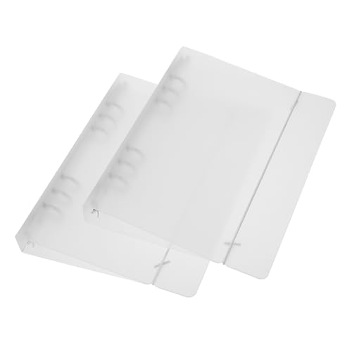 TOYZFRIENDY 2 Stück Ordner mit Mattem Halbtransparentem PP Umschlag Teiliges Langlebiger Flexibler Desktop File Organizer für Büro und Schule Ästhetischer Binder Praktische Dokumentenmappe von TOYZFRIENDY