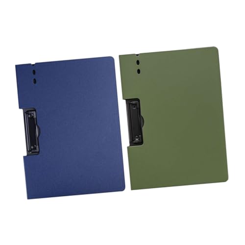 TOYZFRIENDY 2 Stück Teiliges Klemmbrett mit Clip Flexible Strapazierfähige Schreibunterlage Sicherer Dokumentenhalter für Büro Schule Zuhause Vielseitige Schreibmappe in Blau und Grün TOYZFRIENDY 2 Stück Teiliges Klemmbrett mit Clip Flexible Strapazierfähige Schreibunterlage Sicherer Dokumentenhalter für Büro Schule Zuhause Vielseitige Schreibmappe in Blau und Grün von TOYZFRIENDY