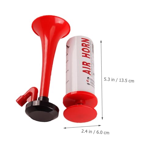 TOYZFRIENDY 2 Stück Teiliges Tragbares Handpuster Air Horn Lautes Horn zum Anfeuern bei Sportveranstaltungen und Partys Praktische Fantröte für Fans und Einfach zu Bedienen und Kraftvoll von TOYZFRIENDY