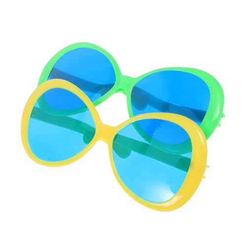 TOYZFRIENDY 2 Stücke Übergroße Hawaiianische Partybrillen Lustige Sonnenbrillen für Strand und für und Events Exzentrisches Design Gelb und Grün TOYZFRIENDY 2 Stücke Übergroße Hawaiianische Partybrillen Lustige Sonnenbrillen für Strand und für und Events Exzentrisches Design Gelb und Grün von TOYZFRIENDY