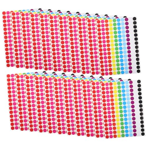 TOYZFRIENDY 20 Blatt Klebepunkte Selbstklebende Dekorative Runde Dot Aufkleber Kleine Farbcodierte Etiketten zum Beschriften für Büro Kalender Scrapbooking und Organisation TOYZFRIENDY 20 Blatt Klebepunkte Selbstklebende Dekorative Runde Dot Aufkleber Kleine Farbcodierte Etiketten zum Beschriften für Büro Kalender Scrapbooking und Organisation von TOYZFRIENDY