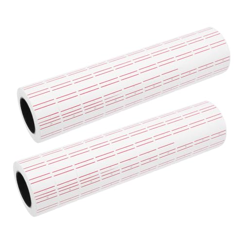 TOYZFRIENDY 20 Rollen Selbstklebende Preisschilder Etikettenpapier für Handel Weiß Hochklebend Kompakt Leicht Tragbar Klare Bedruckung Schnelles Abreißen von TOYZFRIENDY