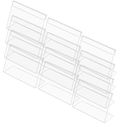 TOYZFRIENDY 20 Stück Acryl Tischkarten Halter Leere Tischnummern Displays für Hochzeiten Partys und Restaurants Transparent Kratzfest Platzsparend und Elegant für Jede von TOYZFRIENDY