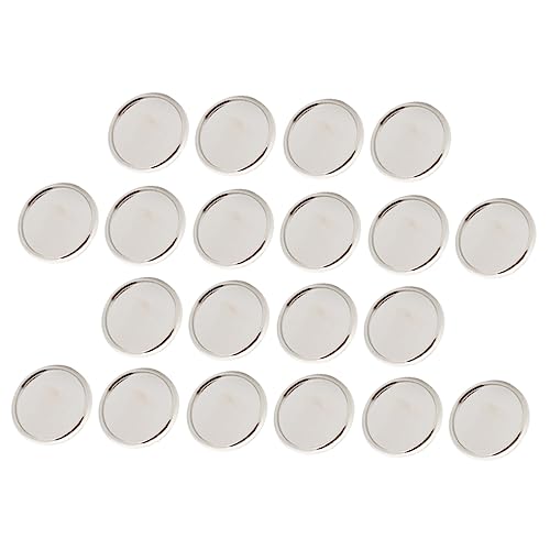TOYZFRIENDY 20 Stück Silberne Buchbinderinge aus Elektroplattiertem Kunststoff Flexible Discbound Bindescheiben für Pilzloch Notizbücher Lose Binder für DIY Planer und Scrapbooks von TOYZFRIENDY