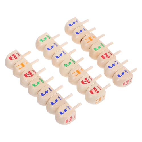 TOYZFRIENDY 20 Stück Teiliges Hanukkah Dreidels aus Holz Handgefertigte Dekorative Spinning Tops für Festtagsfeiern Religiöse Traditionen Familienspiele und Stilvolle Wohnraumdeko TOYZFRIENDY 20 Stück Teiliges Hanukkah Dreidels aus Holz Handgefertigte Dekorative Spinning Tops für Festtagsfeiern Religiöse Traditionen Familienspiele und Stilvolle Wohnraumdeko von TOYZFRIENDY
