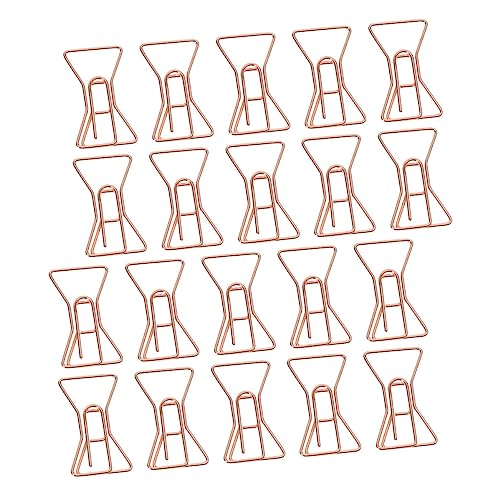 TOYZFRIENDY 20 Stück Teiliges Metallklammern Büroklammern Stabile Aktenklammern Kleine Paperclips für Dokumentenorganisation Schule und Büro Kreative Buchzeichenclips von TOYZFRIENDY