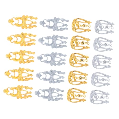 TOYZFRIENDY 20 Stück Teiliges Nail Art aus Legierung Gold und Silberfarbene Vintage Nagelschmuck DIY Zubehör für Kreative Nagelkunst Geeignet für Damen und Professionelle Maniküre TOYZFRIENDY 20 Stück Teiliges Nail Art aus Legierung Gold und Silberfarbene Vintage Nagelschmuck DIY Zubehör für Kreative Nagelkunst Geeignet für Damen und Professionelle Maniküre von TOYZFRIENDY