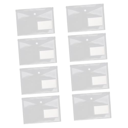 TOYZFRIENDY 20 Stück Teiliges Transparente Dokumententaschen mit Druckknopf Strapazierfähige Pp mappe für Büro und Schule Große Kapazität Leichter Tragbarer Ordner zum Schutz und Organisieren von TOYZFRIENDY