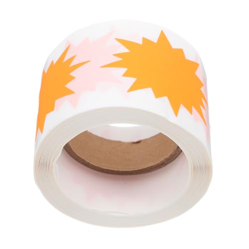 TOYZFRIENDY 200 Stück Fluoreszierende Preisschilder Selbstklebend Große Burst Form Aufkleber für Einzelhandel Vielseitige Markierung Orange TOYZFRIENDY 200 Stück Fluoreszierende Preisschilder Selbstklebend Große Burst Form Aufkleber für Einzelhandel Vielseitige Markierung Orange von TOYZFRIENDY