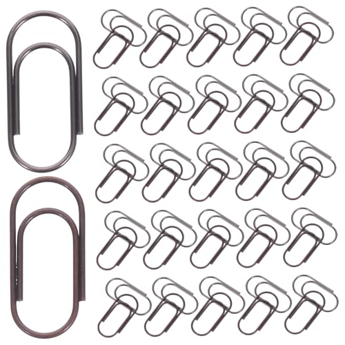TOYZFRIENDY 200 Stück Mini Retro Metall Büroklammern Rotkupfer Schwarz Nickel Vintage Design Kleine Papierklammern für Büro Schule und Bastelprojekte zur Dokumentenorganisation von TOYZFRIENDY