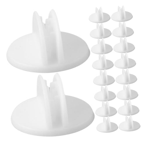 TOYZFRIENDY 25 Stück Teiliges Kunststoff Etikettenhalter mit Starkem Klebeverschluss Langlebige Preisschild Clips für Warenpräsentation und Regalbeschriftung im Einzelhandel Weiß von TOYZFRIENDY