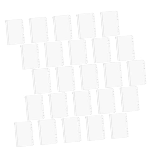 TOYZFRIENDY 25 Stück Teiliges PVC Reißverschluss Beutel Wasserdichte Dokumententaschen für Ringordner Praktische Nachfüllhüllen zur Übersichtlichen Aufbewahrung von Büro und Schulmaterialien von TOYZFRIENDY
