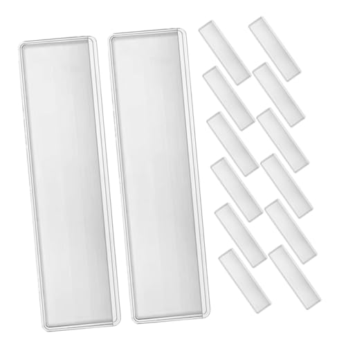 TOYZFRIENDY 25 Stück Teiliges Transparente PVC Klebeetiketten taschen Selbstklebend für Büro Lager Aktenschrank Regal zur Datei Lagerorganisation von TOYZFRIENDY