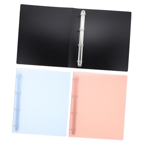TOYZFRIENDY 3 Stück D Ring Ordner Transparent Schwarz Blau Rot Dokumenten Organizer Langlebig Leicht für Büro Schule Zuhause TOYZFRIENDY 3 Stück D Ring Ordner Transparent Schwarz Blau Rot Dokumenten Organizer Langlebig Leicht für Büro Schule Zuhause von TOYZFRIENDY
