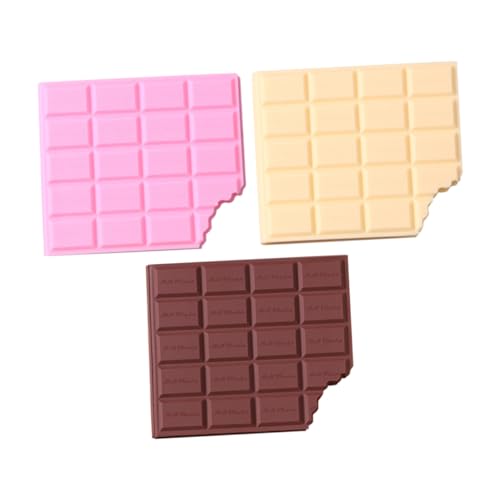 TOYZFRIENDY 3 Stück Kreativer Notizblock Schokoladendesign mit Einzigartiger Schokoladenhülle Kompakter Mini Schreibblock für Büro Tragbares Memo Pad Glattes Lustiges von TOYZFRIENDY