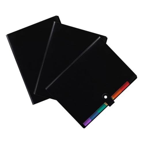 TOYZFRIENDY 3 Stück Teiliges Dokumenten Organizer Erweiterbare Fächermappen aus PP mit Farbigen Einlegeblättern Multifunktionale Sammelmappe für Büro Schule und Zuhause zur Aufbewahrung von TOYZFRIENDY