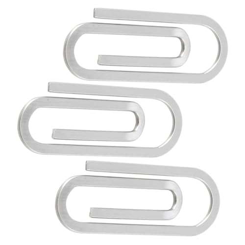 TOYZFRIENDY 3 Stück Teiliges Kleine Edelstahl Büroklammern Geldklammern Stabile Klammern für Karten Fotos Dokumente Vielseitig für Büro Schule Zuhause TOYZFRIENDY 3 Stück Teiliges Kleine Edelstahl Büroklammern Geldklammern Stabile Klammern für Karten Fotos Dokumente Vielseitig für Büro Schule Zuhause von TOYZFRIENDY