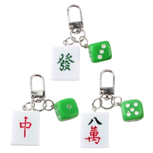 TOYZFRIENDY 3 Stück Teiliges Mahjong Schlüsselanhänger aus Metall und Resin Langlebiger DIY Anhänger Vielseitiger Taschen Rucksack schmuck Kreatives Geschenk für Mahjong Liebhaber und Freunde TOYZFRIENDY 3 Stück Teiliges Mahjong Schlüsselanhänger aus Metall und Resin Langlebiger DIY Anhänger Vielseitiger Taschen Rucksack schmuck Kreatives Geschenk für Mahjong Liebhaber und Freunde von TOYZFRIENDY
