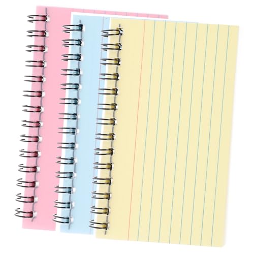 TOYZFRIENDY 3 Stück Teiliges Spiral Notizbuch mit Linierter Indexkarte Farbige Tragbare Notepads für Notizen Planer Tagebuch und Kreative Aufzeichnungen Handlich und Vielseitig für Alltag und TOYZFRIENDY 3 Stück Teiliges Spiral Notizbuch mit Linierter Indexkarte Farbige Tragbare Notepads für Notizen Planer Tagebuch und Kreative Aufzeichnungen Handlich und Vielseitig für Alltag und von TOYZFRIENDY