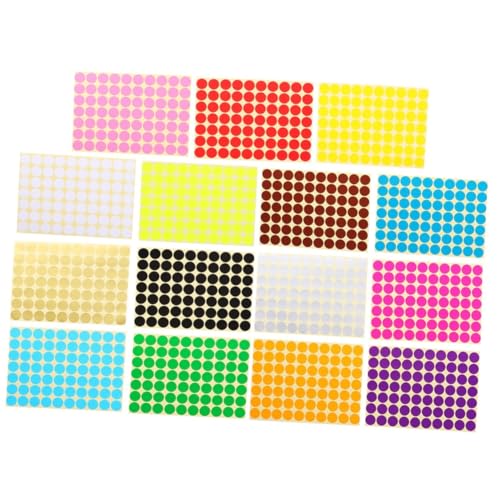 TOYZFRIENDY 30 Blatt Selbstklebende Aufkleber Farbige Punktetiketten Zum Beschriften Für Scrapbooking Geschenkverpackung Halloween Geburtstagsfeiern von TOYZFRIENDY