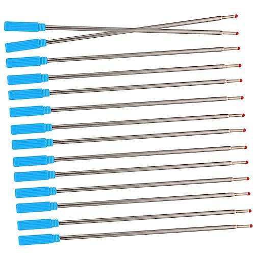 TOYZFRIENDY 30 Stück Blaue Kugelschreiber Minen Mittlere Spitze Material Glattes Nachfüllpatronen für Studenten Büro und Schule Praktische Schreibwaren Refills von TOYZFRIENDY
