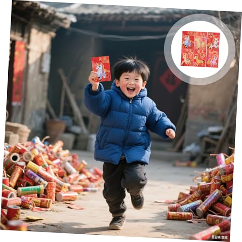 TOYZFRIENDY 300 Stk. Rote Umschläge Jahr Des Pferdes Kreative Tüten für Frühlingsfest Chinesische Neujahrs Packets Festliche Angpao für Hochzeit und Feierlichkeiten von TOYZFRIENDY