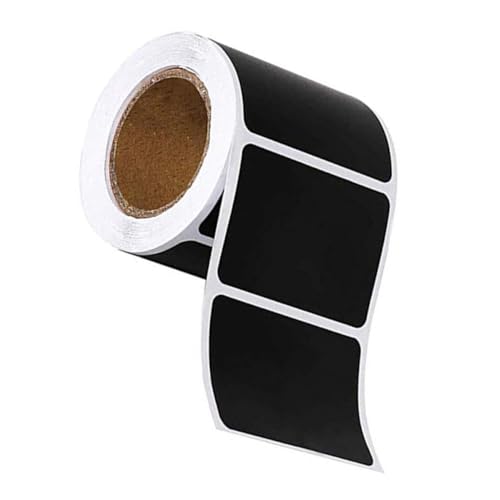 TOYZFRIENDY 300 Stück Ablösbare Schwarze Tafel label Aufkleber PVC Wasserfest Wiederverwendbar zum Beschriften von Küchengewürzflaschen Vorratsbehältern und Regalen Vielseitige von TOYZFRIENDY
