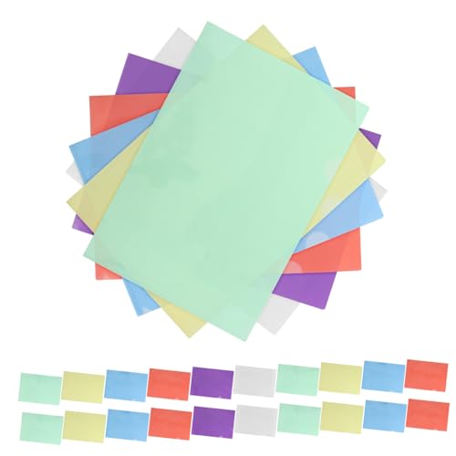 TOYZFRIENDY 36 Stück Teiliges Kunststoff Dokumentenmappe Klare Projektordner Transparent Hüllen Sammelmappen für Büro Schule Dokumentenschutz und Effiziente Organisation von TOYZFRIENDY