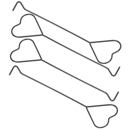 TOYZFRIENDY 4 Stück Kerzenlöscher Herz Design Dochtlöscher aus Rostfreiem Eisen Sicherer Kerzendocht Haken Langlebiges Kerzenzubehör für Sauberes Löschen und Dochtanpassung von TOYZFRIENDY