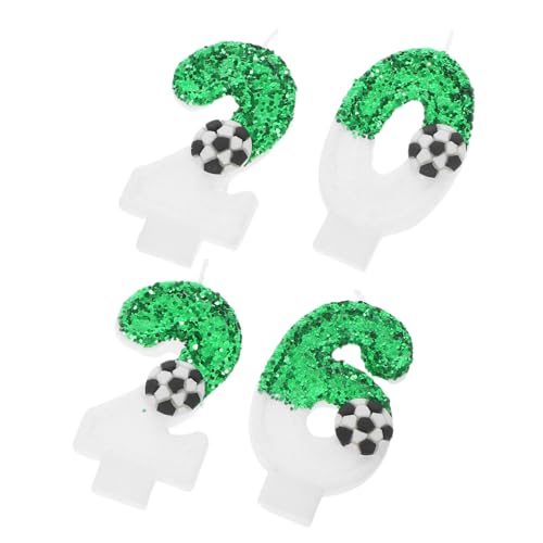 TOYZFRIENDY 4 Stück Teiliges Glitzernde Fußball Zahlenkerzen aus Wachs Sichere Geburtstagstorte Dekoration mit Sportlichem Design Partykerzen für Feierlichkeiten und Jubiläen TOYZFRIENDY 4 Stück Teiliges Glitzernde Fußball Zahlenkerzen aus Wachs Sichere Geburtstagstorte Dekoration mit Sportlichem Design Partykerzen für Feierlichkeiten und Jubiläen von TOYZFRIENDY