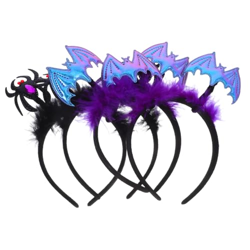 TOYZFRIENDY 4 Stück Teiliges Halloween Haarreif mit Leuchtenden Spinnen und Fledermäusen Leichtes Detailreiches Cosplay Zubehör für Party und Kostümfest Komfortabler Kopfschmuck für Damen und TOYZFRIENDY 4 Stück Teiliges Halloween Haarreif mit Leuchtenden Spinnen und Fledermäusen Leichtes Detailreiches Cosplay Zubehör für Party und Kostümfest Komfortabler Kopfschmuck für Damen und von TOYZFRIENDY