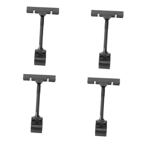 TOYZFRIENDY 4 Stück Verstellbare Kunststoff Werbeclip Preisschildhalter für Schilder Einzelhandelsgeschäfte Supermarkt Regal Display Clips von TOYZFRIENDY